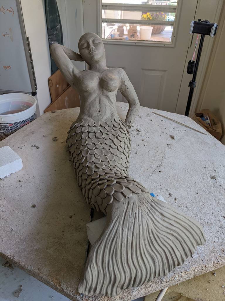 Marinella the marmaid by Elisa Vanelli Sculptor